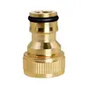 Conector de Latón Kavoqi de Cuatro Puntos para Manguera, Rosca Interna de 4 Puntos 6 Puntos Conexión a Grifo Accesorios para Lavadora Conector de Latón