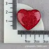 Funda de Teléfono con Forma de Corazón Accesorios de Resina Pegamento Crema Corazón Imán para Nevera DIY Accesorios para Zuecos Parche Brillante Materiales