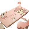 Alfombrilla de Escritorio de Dibujos Animados para Estudiantes para Estudiar Mantel Especial Impermeable Rosa Escritorio Infantil Protección Ocular Alfombrilla de Protección para Escritorio