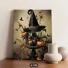 Pintura de Lienzo Decorativa de Bruja de Halloween Núcleo de Arte en Lienzo para Dormitorio y Sala de Estar Pintura de Lienzo Transfronteriza
