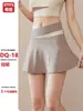 Falda Deportiva de Verano Nuevo Estilo Bloque de Color Exterior Cintura Alta para Mujer Transpirable Anti-exposición Correr Falsa de Dos Piezas Yoga Tenis