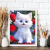 Comercio exterior transfronterizo caliente lindo gato pintura de diamantes figura grupal diamante redondo diamante completo diamante cuadrado DIY pintura decorativa para sala de estar al por mayor