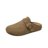 2026 Nuevas Mocasines de Mujer para Primavera y Otoño, Suela Suave, sin Cierre, Suela Gruesa, Punta Cerrada, para Uso en Exteriores, Pantuflas Perezosas, Estilo Birkenstock