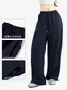 Calça jeans casual de workwear retrô americana para mulheres, verão, solta, reta, cintura alta, perna larga, modelagem que emagrece, fluida, secagem rápida, calça de perna larga