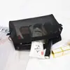 Nova Bolsa de Armazenamento de Artigos de Higiene Pessoal Pequena de Grande Capacidade Estilo Ins para Viagem Bolsa de Cosméticos Popular na Internet Feminina Portátil Transparente