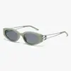 Nuevas gafas de sol de moda con montura de ojo de gato, personalidad, modifican la cara, caja, gafas de alto sentido, gafas para fotografía callejera