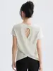 Traje esportivo deslumbrante, roupa de ginástica feminina, conjunto de ioga, novo modelo 2026, camiseta de manga curta, blusa para treino de corrida e Pilates