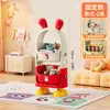 Novo Armário de Armazenamento de Lanches Desenho Animado Organizador de Armazenamento para Sala de Estar Carrinho Pequeno Prateleira de Armazenamento Multicamadas para Casa Armário de Brinquedos