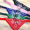 Correa para Perro Bufanda Triangular con Cascabel para Perro Collar Bufanda para Perro Gato Mascota Collar Anti-Pérdida Accesorios para Perro Grande