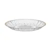 Placa de fruta PET transparente grande prato de lanche redondo sala de estar placa de armazenamento de mesa placa de fruta criativa em forma de pétala
