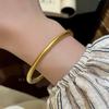 Pulsera de oro de estilo antiguo nuevo estilo chino retro estilo chino pulsera de anillo liso de alta calidad que combina con todo pulsera lisa pulsera dorada