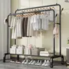 Perchero vertical de pie para ropa perchero colgante para ropa de dormitorio móvil con ruedas hogar sala de estar influencer perchero de secado de lujo ligero