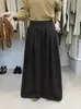 Solo Uno VI+ Otoño 2026 Estilo Coreano Simple Versátil Adelgazantes de Cintura Alta Pierna Ancha Pantalones Casuales para Mujer 83690