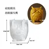 Figurita de Yeso Búho Molde de Silicona DIY Vela de Aromaterapia Molde para Taza de Vela de Búho Venta al por Mayor
