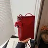 Nanfeng Chio2Nd Bolso Cuadrado Pequeño Casual Simple Moda y Estilo Bolso de Hombro para Teléfono con Textura para Mujer Marca Coreana de Nicho