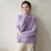 Nuevo Suéter de Cachemira para Mujer Otoño e Invierno, Cárdigan Grueso de Punto, Abrigo Estilo Perezoso Estilo Coreano, Corte Holgado, Efecto Adelgazante
