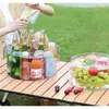 Bolsa de lavandería portátil para viajes, lavabo plegable, para lavar verduras portátil al aire libre, cubo de agua comprimido transparente para acampar, bolsa para lavar y lavandería