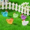 Jardinería de Micro-Paisaje Musgo Paisajismo Decoración Hecha a Mano DIY Accesorios Animales Lindos Gallina Pequeña Adornos Pequeños Luminosos