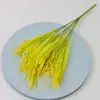 Espiga de arroz simulada Flor seca de moda bouquet pastoral 7 horquillas espiga de arroz de trigo centro comercial decoración del hogar espiga de arroz falsa espiga de trigo
