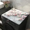 Alfombrilla para lavadora estilo persa, cubierta de tierra de diatomeas, cubierta impermeable, cubierta superior para microondas y refrigerador, cubierta a prueba de polvo