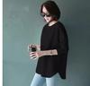 1688 Primavera Nuevo Coreano Holgado Dulce Talla Grande Camiseta Blanca para Mujer Manga Larga Estudiante Abertura Camisa Base Top