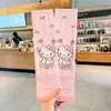 Mangas de Hielo Kuromi para Niños Protección Solar Nuevo Estilo Unisex Verano Mangas Finas para Brazos Bebé Sueltas Dibujos Animados Mangas de Hielo de Seda