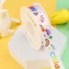 1 de junio Día del Niño Envoltura de Regalos DIY Hecho a Mano Lazo de Cinta de Color Flores Redondas de Cinta de Tela Caja de Regalo Atado