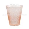 Ins Taza de cristal con agujeros finos estilo japonés, taza de café con cuentas de agua esmeriladas, taza de desayuno para niña martillada, taza para postre y pudín