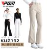 Ropa de Golf PGM para Mujer Otoño Cinturón Elástico Pantalones Adelgazantes de Tela Deportiva Microacampanados