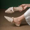 Bailarinas Baotou para Mujer, Nuevo Estilo Verano 2026, Mocasines Franceses Exquisitos de Moda sin Cordones, Tacón Bajo, Puntera Puntiaguda