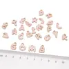Colgante de Cuentas Irregulares de Aleación con Letras Cuentas Sueltas Accesorios para Pulseras Hechas a Mano DIY Venta al por Mayor