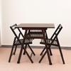 Mesa Pequeña Mesa de Centro Mesa de Té Apartamento Pequeño Madera Maciza Estilo Chino Nuevo Sala de Estar Balcón Combinación Casual de Mesa y Silla Mesa Cuadrada Pequeña