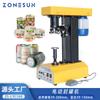 ZONESUN máquina eléctrica de sobremesa para sellar latas máquina para tapar latas de papel y hojalata máquina para sellar latas de plástico
