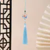 Carpa de la Buena Suerte Estilo Chino, Ciruelo, Orquídea, Bambú, Crisantemo, Loto, Caqui, Borla de Paz, Ropa Decorativa Estilo Antiguo, Colgante para Bolsa de Boda, Adorno Colgante