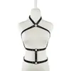 Corset Punk Cinto de Couro Peitoral Gargantilha Tudo-em-Um Tendência Sexy Exagerado Alça de Corpo Chicote Sexual