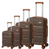 Maleta de Viaje Transfronteriza de ABS Mate con Ruedas Universales y Candado de Combinación, Maleta de Viaje de 20 pulgadas 24 pulgadas 28 pulgadas Se Puede Anidar Dentro de Otras Maletas