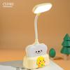 Lámpara de escritorio LED plegable para aprendizaje y lectura, regalo de actividad, con diseño de dibujos animados, carga USB, protección ocular, para estudiantes y niños, lámpara de noche