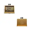Oveja Líder Oro Puro 999 Estilo Chino Ornamento de Reproducción de Bronce, Regalo Conmemorativo de Negocios para Eventos de Apertura de Tiendas de Empresas