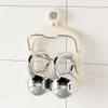 Estante para tapar ollas multicapa con ventosa, estante de pared para tabla de cortar de cocina con gancho, estante de almacenamiento multifuncional con escurridor para tabla de cortar.