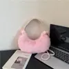 Bolso de Peluche de Gran Capacidad Dongdaemun Coreano Bolso de Hombro Estilo Simple de Lujo Ligero de Gama Alta Bolso Tote Simple Versátil Casual