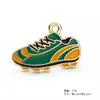 Pendente de Liga de Esmalte de Futebol da Copa do Mundo Novo Acessórios para Pulseira DIY Chaveiro Desenho Criativo de Desenho Animado