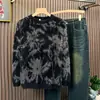 Suéter Suave y Acogedor para Hombre, Tejido Grueso de Invierno Cálido para Hombre, Capa Interior Jacquard de Moda, Elegante Chaqueta Suéter