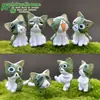 Pingente de boneca gatinho estilo 8 acessórios de decoração de micro paisagem artesanato criativo