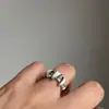 Anéis de Casal Masculino e Feminino, Anéis Divertidos Ajustáveis para Crianças, Acessórios de Saturno de Nicho de Alta Qualidade, Anéis Personalizados de Cauda de Cobra