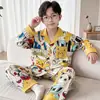 Pijama para niño primavera y otoño 2026 modelo nuevo, algodón puro, conjunto fino de manga larga para niños, niños y adolescentes, nueva colección de otoño