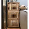 Caja de almacenamiento de malla de madera maciza nórdica caja de almacenamiento grande con tapa caja de almacenamiento para tienda de ropa Mesa B&B mesa de centro caja de almacenamiento