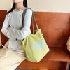 Estilo Perezoso Estilo Coreano Gran Capacidad Bolso de Hombro para Viajes Diarios Bolso de Mano de Letras de Moda para Estudiantes Bolso Tote de Comercio Exterior para Mujeres
