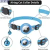 Entrega Rápida en 24 Horas Collar para Gato Airtag Reflectante con Cascabel Anti-Pérdida Rastreador de Manzana para Gato Mascota