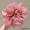 Scrunchie de renda estilo coreano para mulheres, elástico de rabo de cavalo de alta qualidade, alta elasticidade e faixa de cabelo durável
