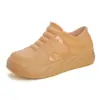 Zapatos de Lluvia Estilo Coreano para Mujer Primavera y Verano Ropa Exterior Caña Corta Aumento Interno de Altura Planos Antideslizantes Botas de Agua Zapatos de Goma para Estudiante Moda Zapatos Cortos de Agua